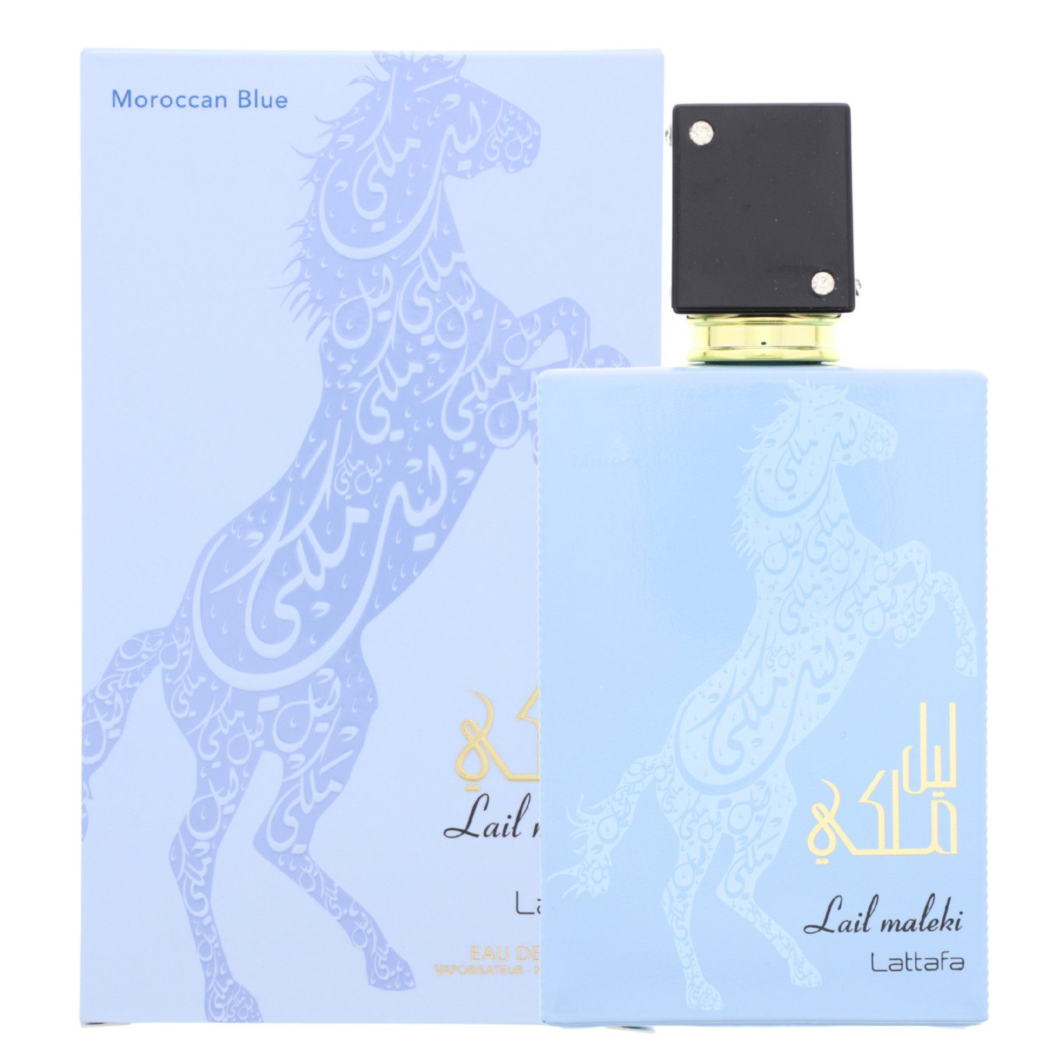 Lattafa Eau de Parfum Lattafa Lail Maleki Maroccan Blue EDP 100ml Frischer Orientalischer Du