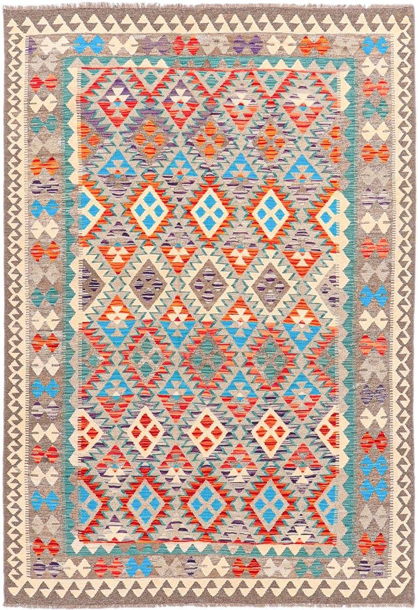 Orientteppich Kelim Afghan Heritage 210x300 Handgewebter Moderner Orientteppich, Nain Trading, rechteckig, Höhe: 3 mm