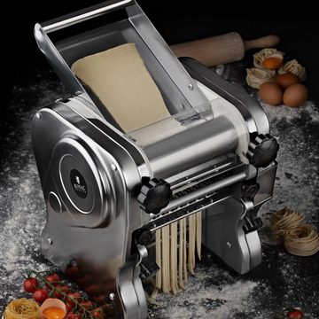 Royal Catering Nudelmaschine Nudelmaschine elektrisch Pastamaker 18 cm Pastamaschine 1 - 14 mm, 550 W