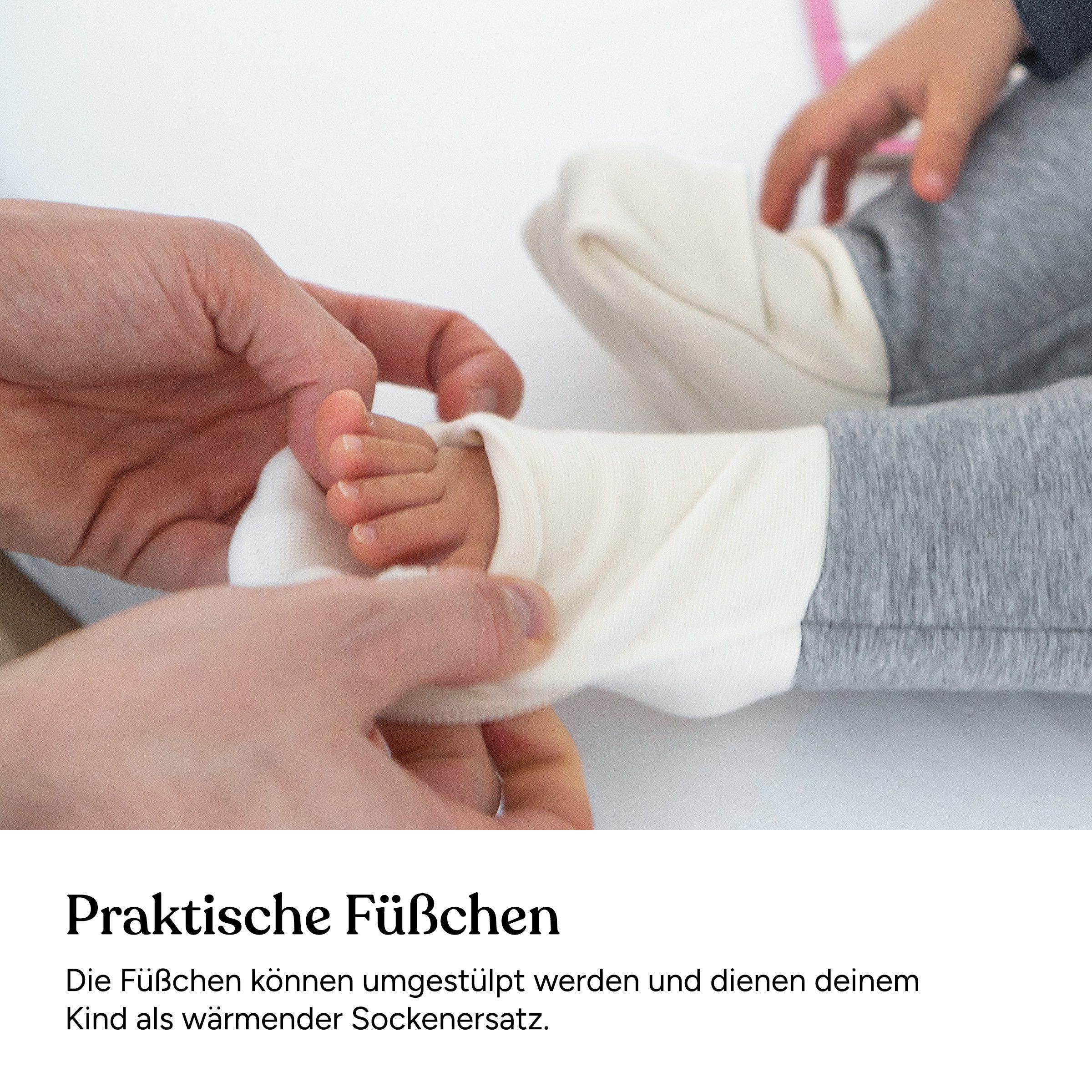 Ehrenkind Babyschlafsack Ganzjahresschlafsack mit Beinen und Wollfüllung, 100% Bio-Baumwolle (Ganzjährig verwendbar, Für ein optimales Schlafklima), Sorgt für wohlige Wärme ohne zu überhitzen