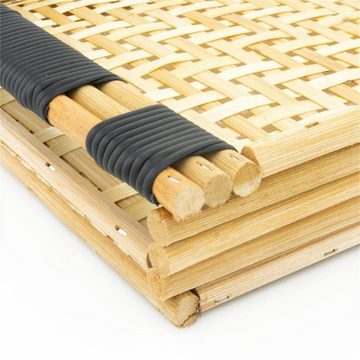 BOURGH Tablett BOURGH Tablett MARRAKESCH aus Rattan 35 x 15 cm, Bambus, (1-tlg), aus naturbelassenm Bambus, handgefertigt