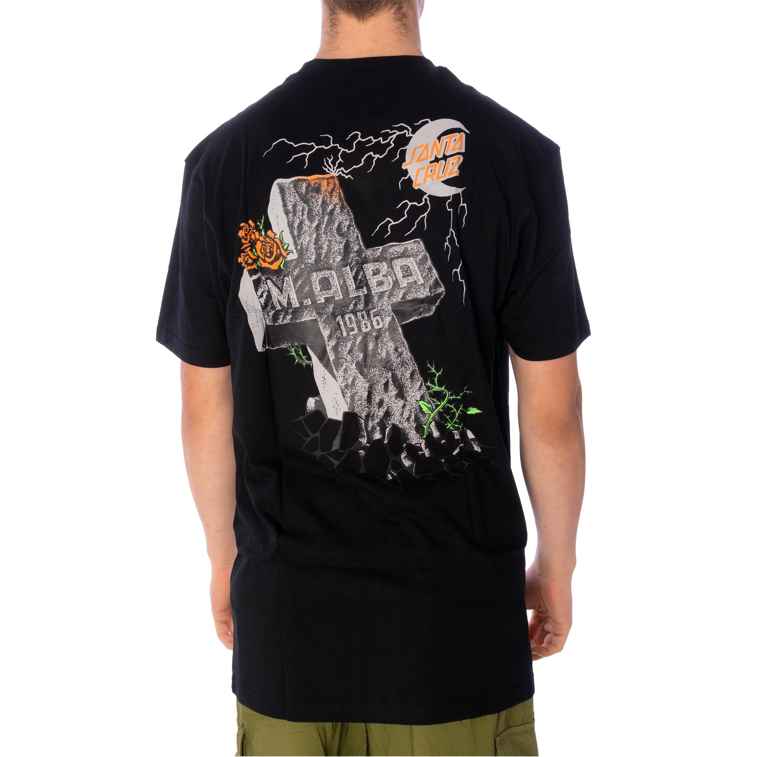 Santa Cruz T-Shirt Santa Cruz Malba Tombstone T-Shirt Herren Shirt schwarz (1-tlg)