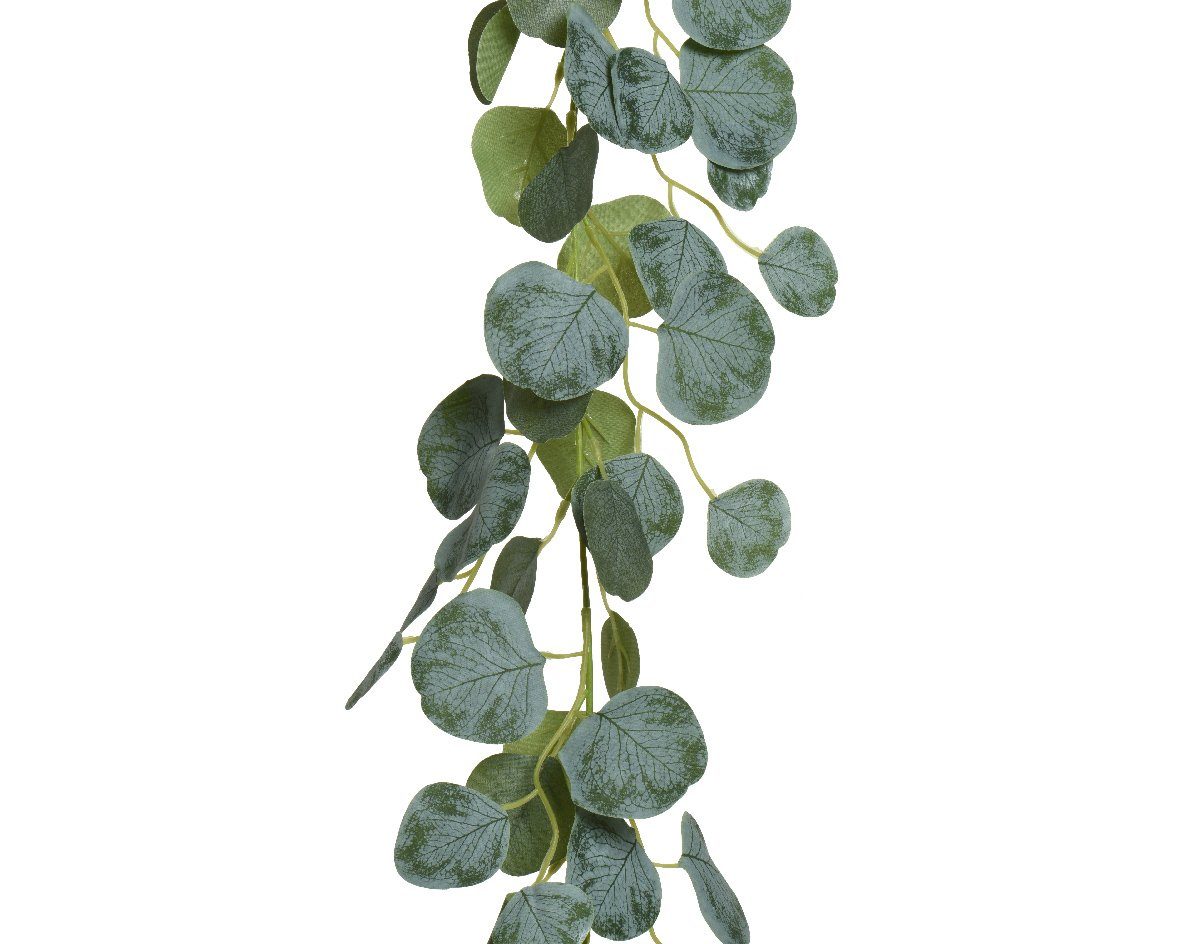 Kunstpflanze, Decoris season decorations, Künstliche Eukalyptus Girlande 15x180cm grün