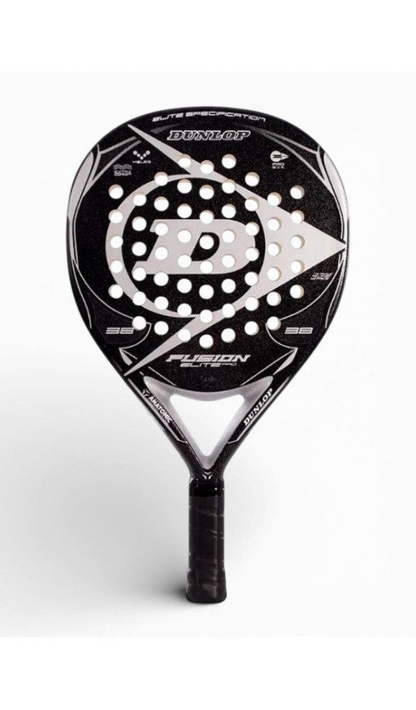 Dunlop Padelschläger Fusion Elite Pro 365g/Rund/Freizeit schwarz/silber