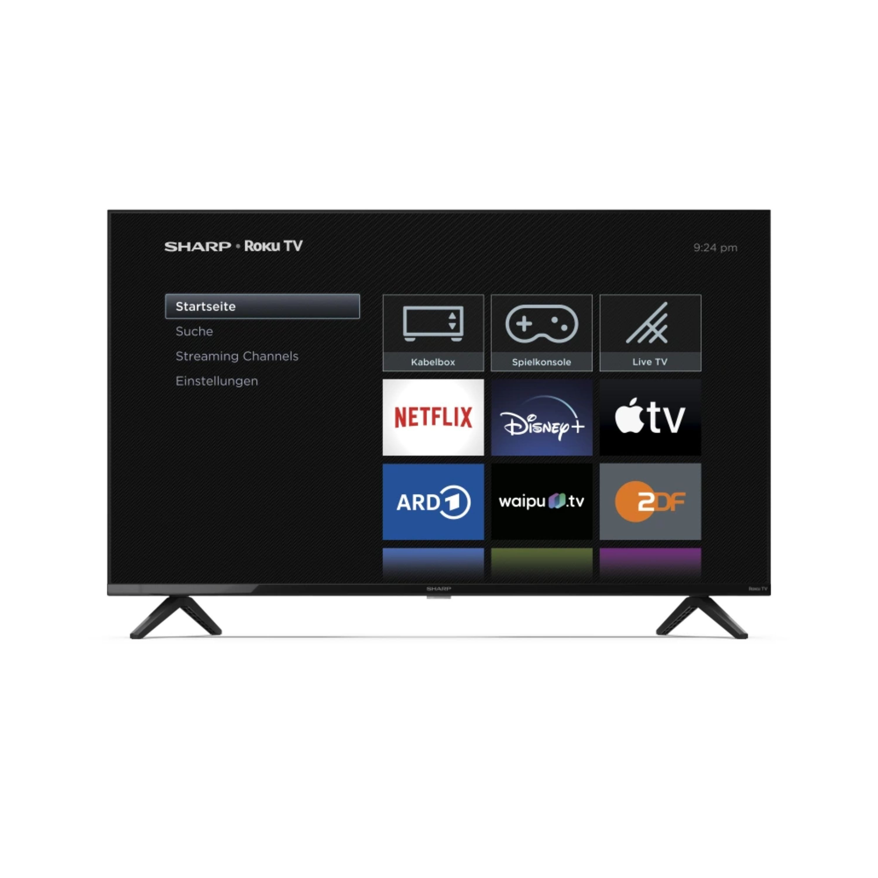 Sharp 2T-C40GDx LED-Fernseher (101 cm/40 Zoll, Full HD, HDR10, Einfacher Startbildschirm, Intuitive Fernbedienung)