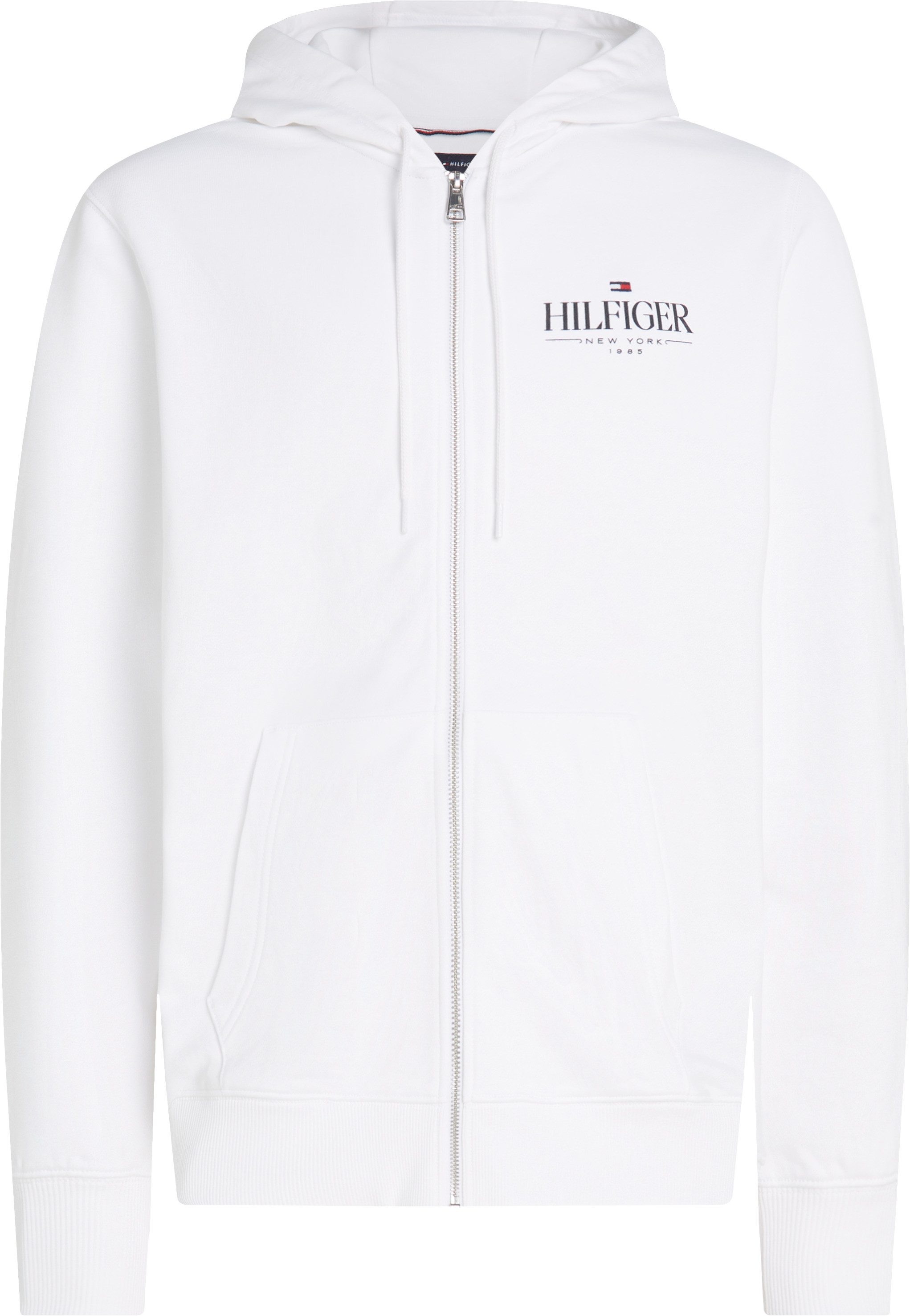 Tommy Hilfiger Kapuzensweatjacke HILFIGER STACKED HOODED ZIP TH