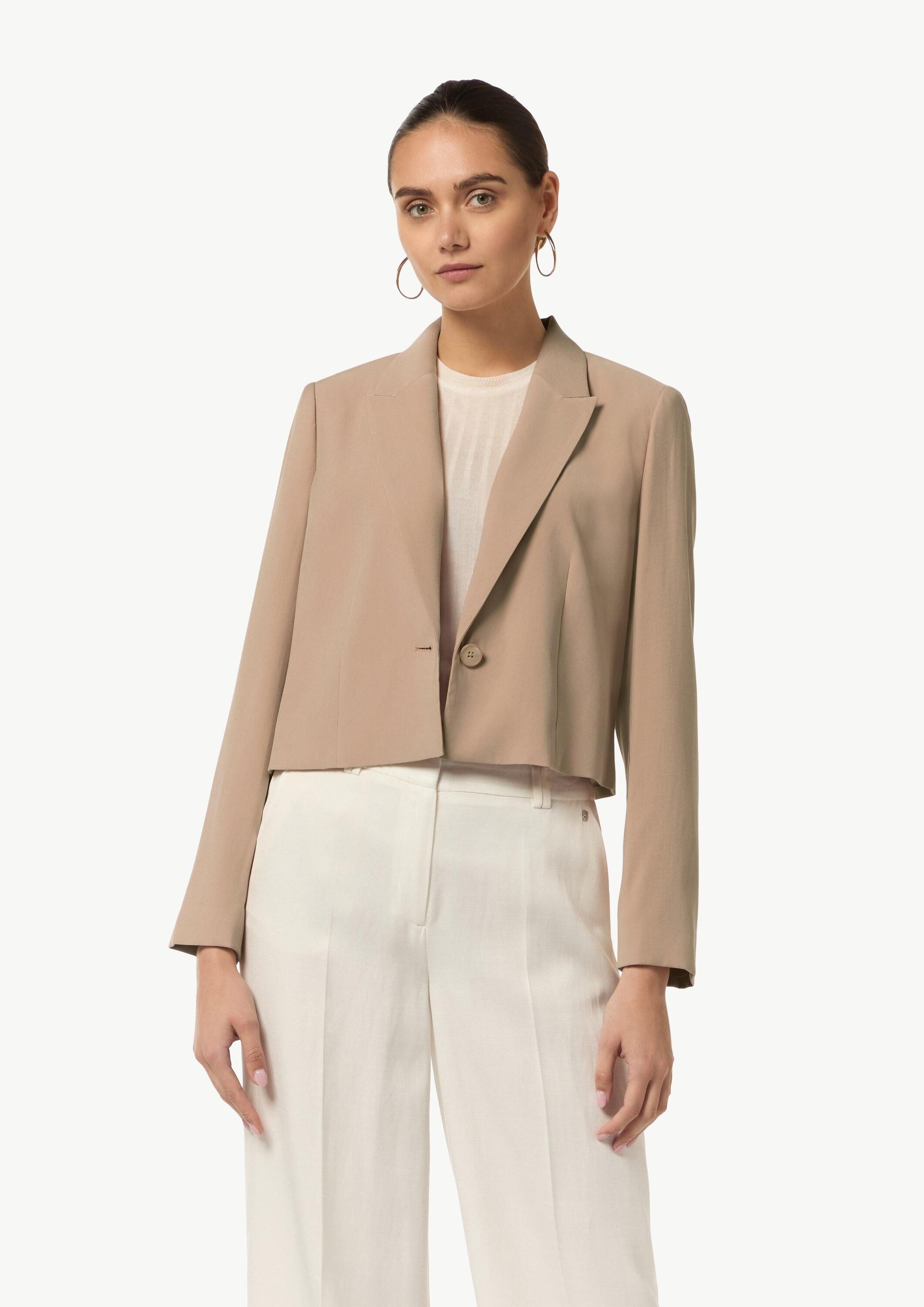 comma Jackenblazer Indoor-Blazer Kurzblazer mit Piquéstruktur günstig online kaufen