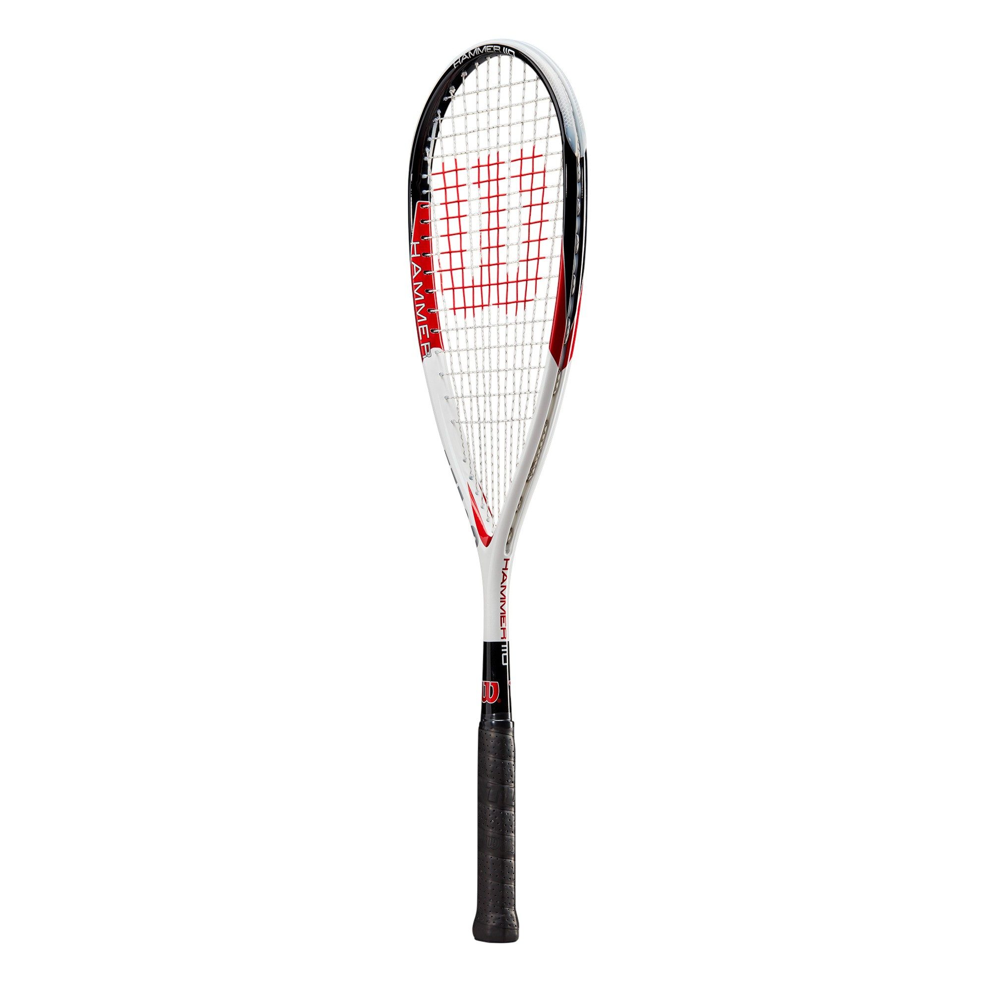 Wilson Squashschläger Hammer 110 (110g/grifflastig) weiss - besaitet