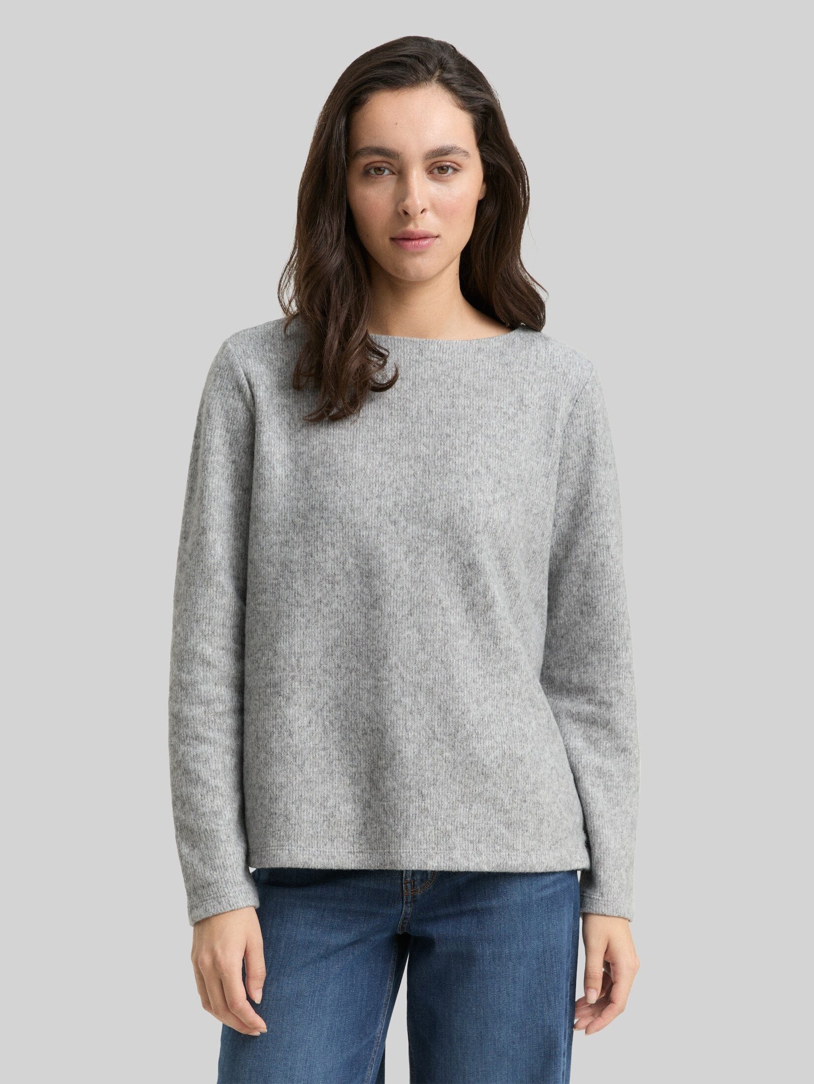 TOM TAILOR Sweatshirt Strick & Sweatshirts Soft-Touch Sweatshirt mit Knopf-Details