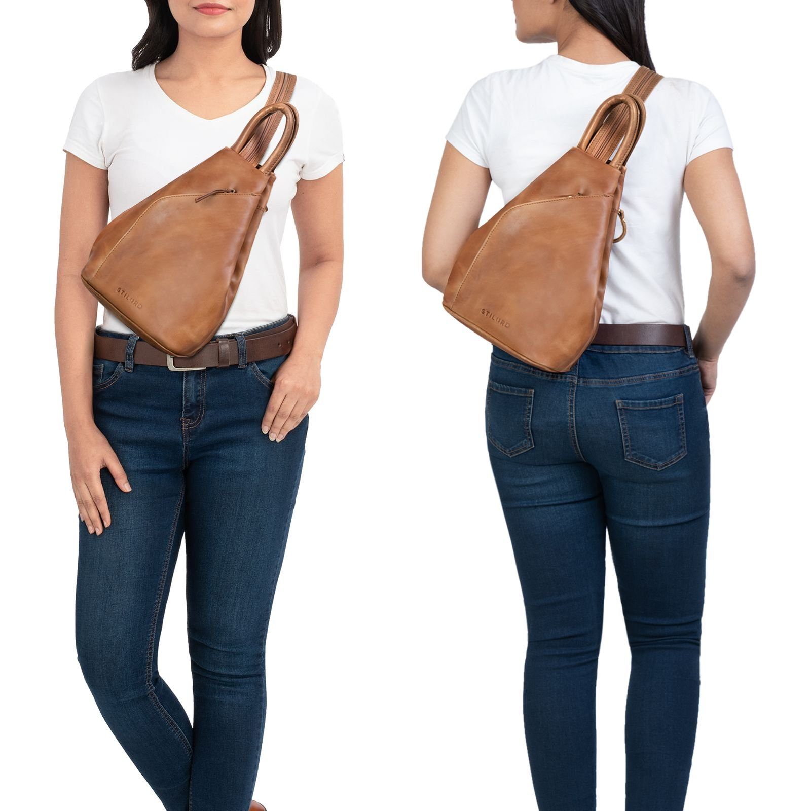 STILORD Cityrucksack "Lyanna" Sling Bag Damen Crossbody Rucksack 2-in-1 Led günstig online kaufen