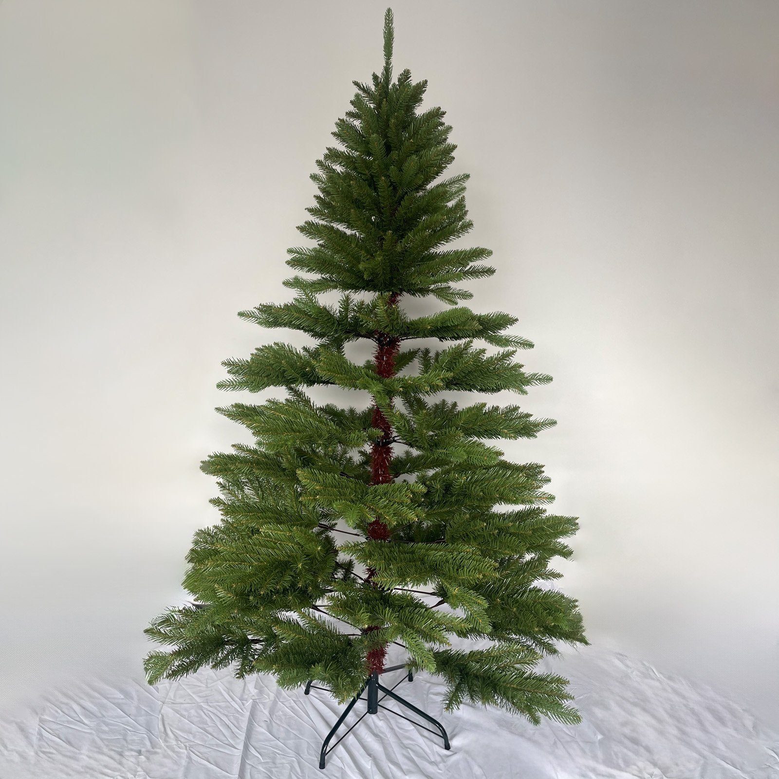 TAB Künstlicher Weihnachtsbaum Christbaum aus Outdoor, mit Indoor& für Qualität, PE+PVC 1000 beste Tannenbaum Zweige 180cm Edeltanne