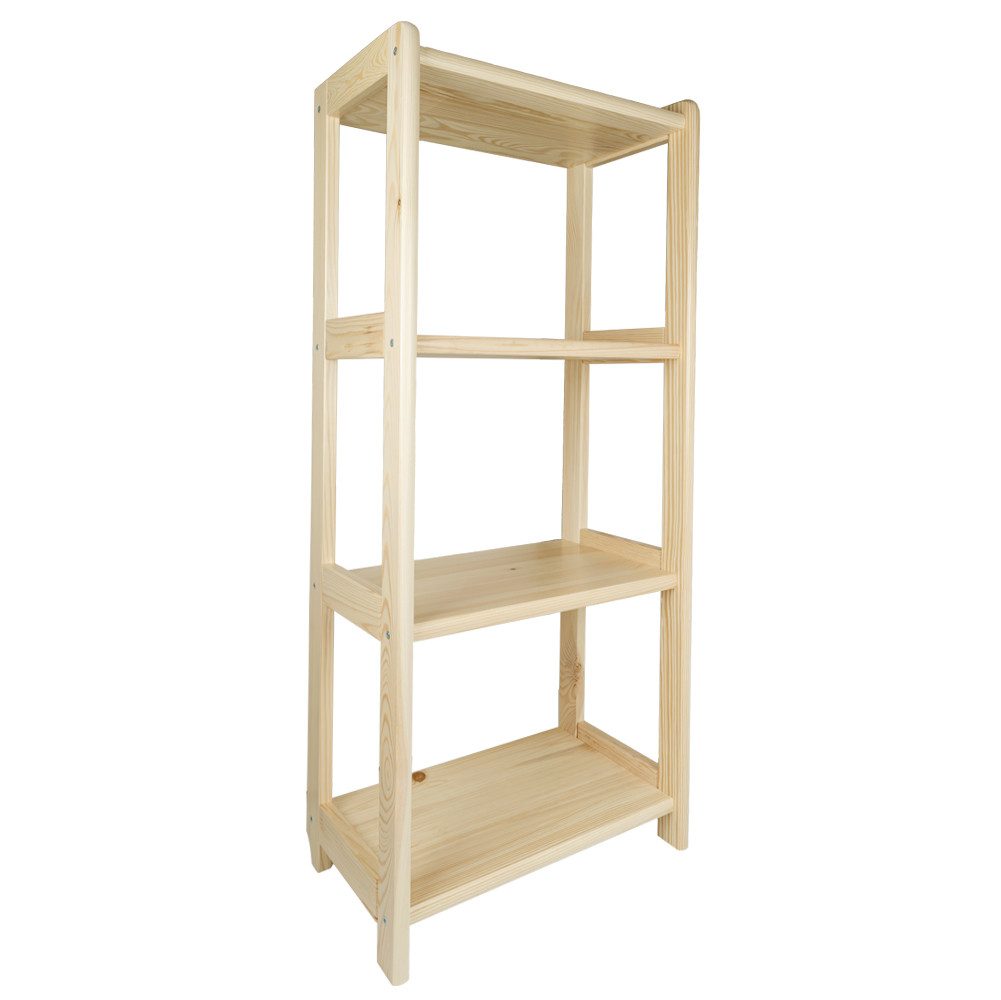 Prima-Online Standregal Standregal Holz Kiefer Bücherregal günstig online kaufen