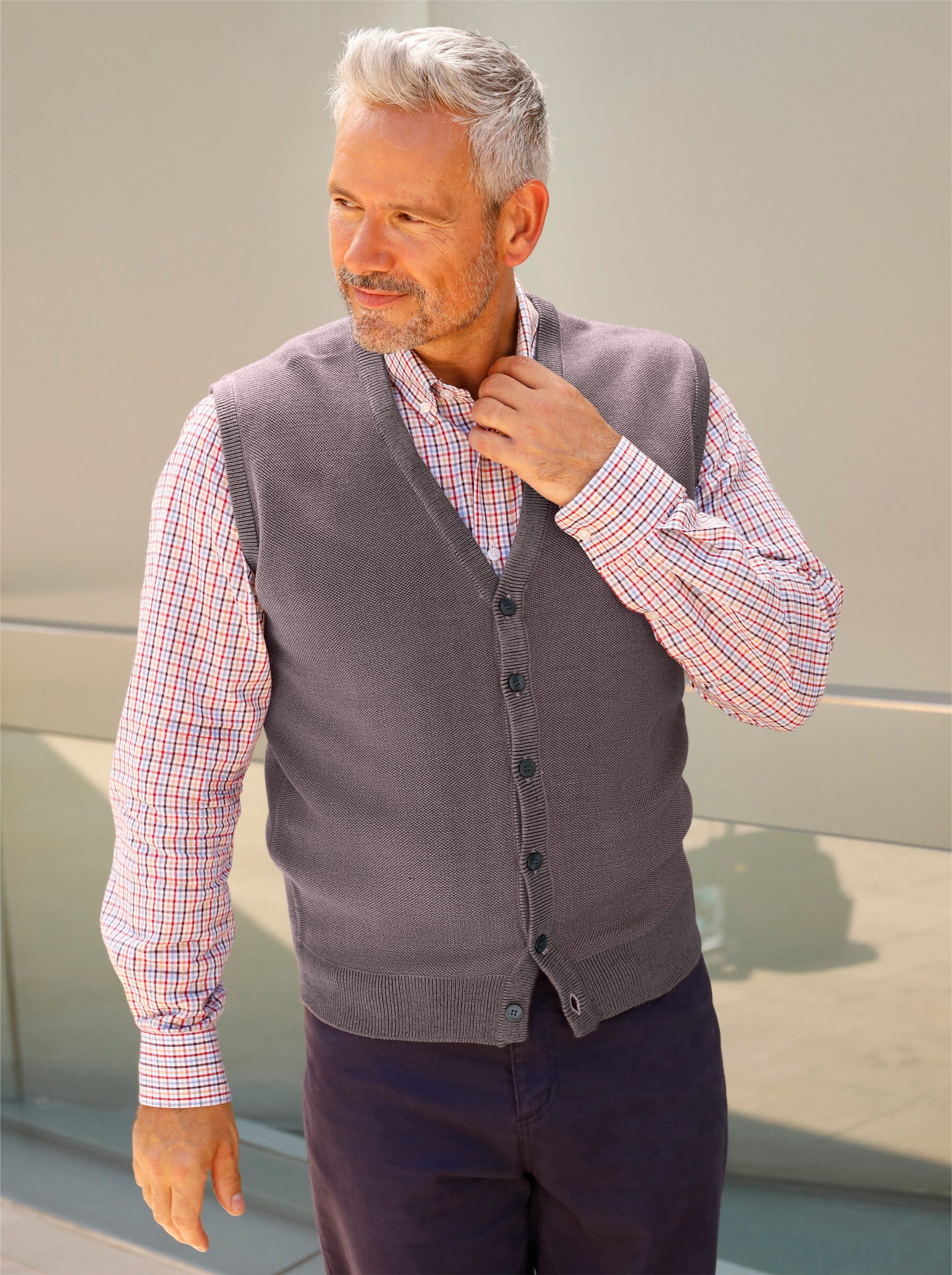 Witt Strickweste Strickweste Ärmellos