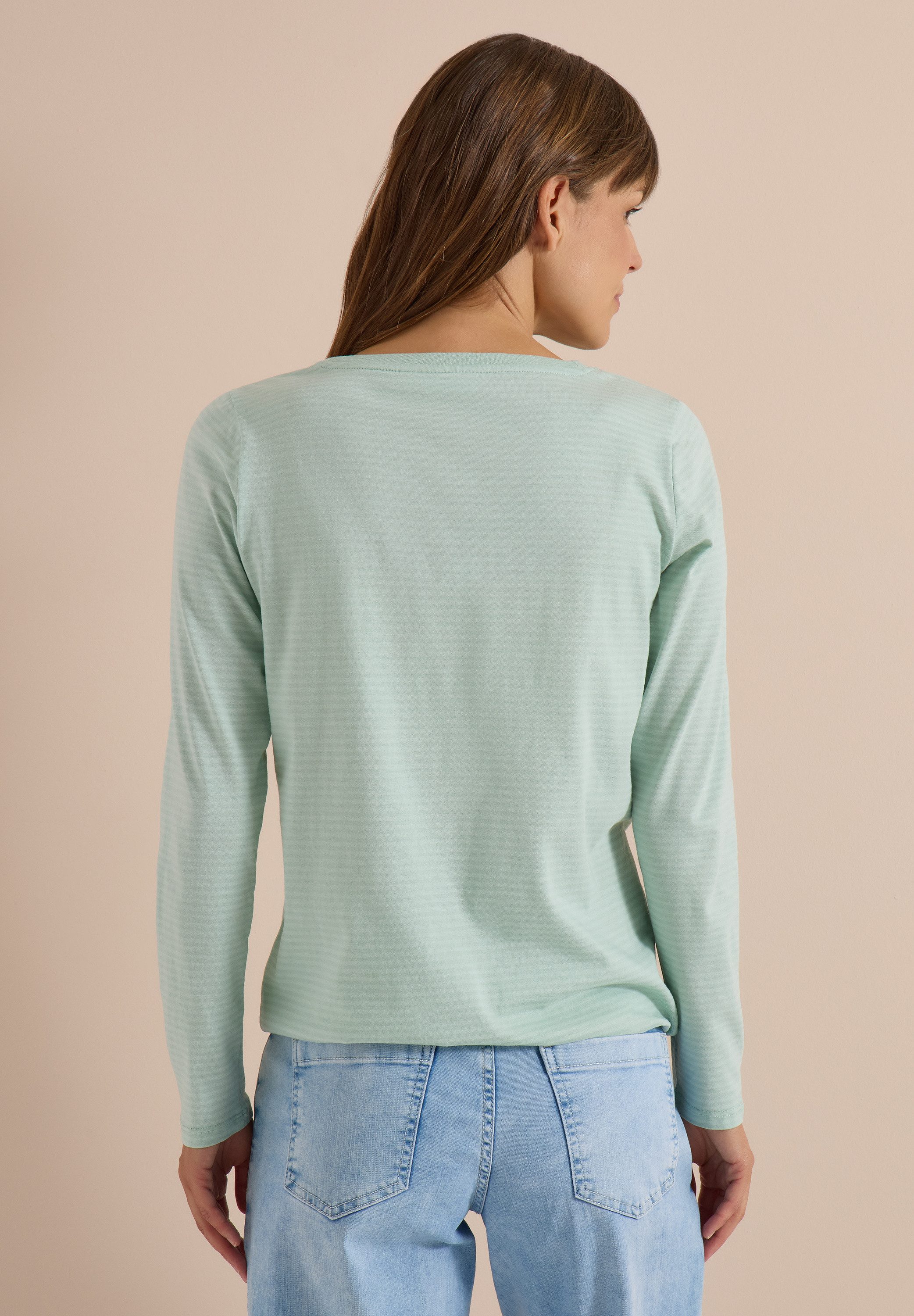CECIL Langarmshirt im soften Baumwoll-Mix