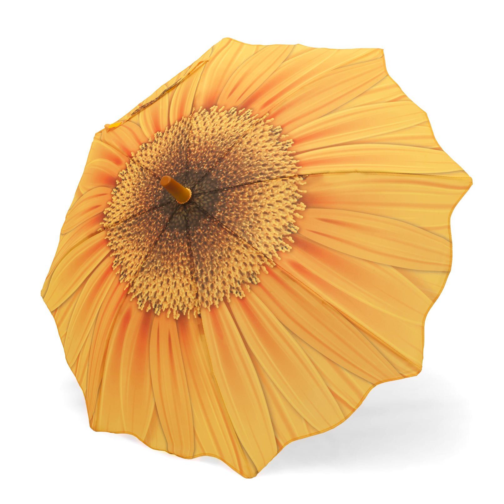 ROSEMARIE SCHULZ Heidelberg Stockregenschirm Kinderregenschirm für Mädchen Regenschirm Motiv Sonnenblume, Mädchenschirm mit Motiv