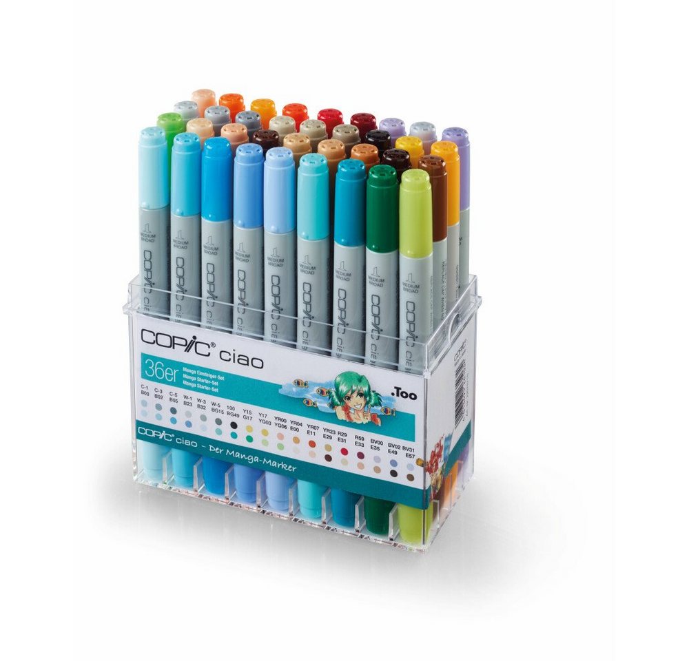 Thumbnail - COPIC Marker Ciao Marker Set - Manga - 36 Stück, (1-tlg)
