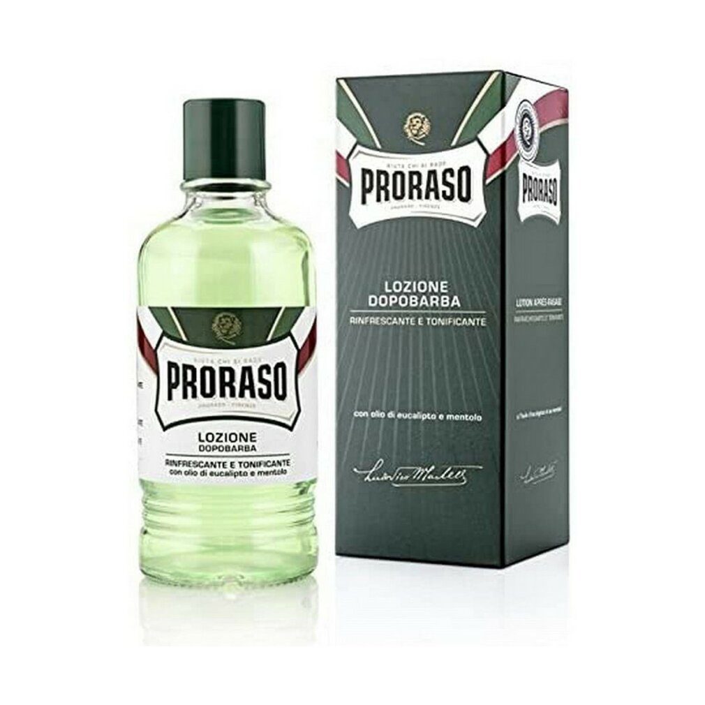 PRORASO After Shave Lotion Profesional After Shave Loción Con Alcohol Eucalipto-Mentol 400ml