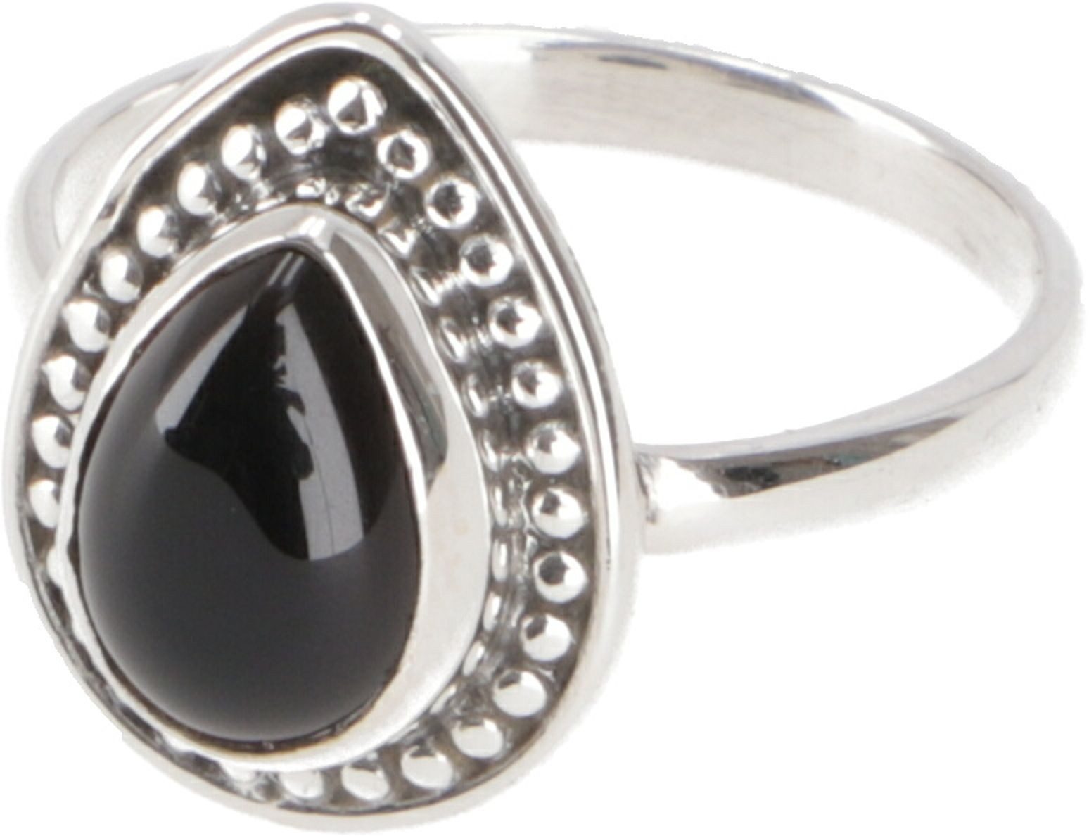 Guru-Shop Silberring Boho Silberring, filigraner Edelsteinring - Onyx günstig online kaufen