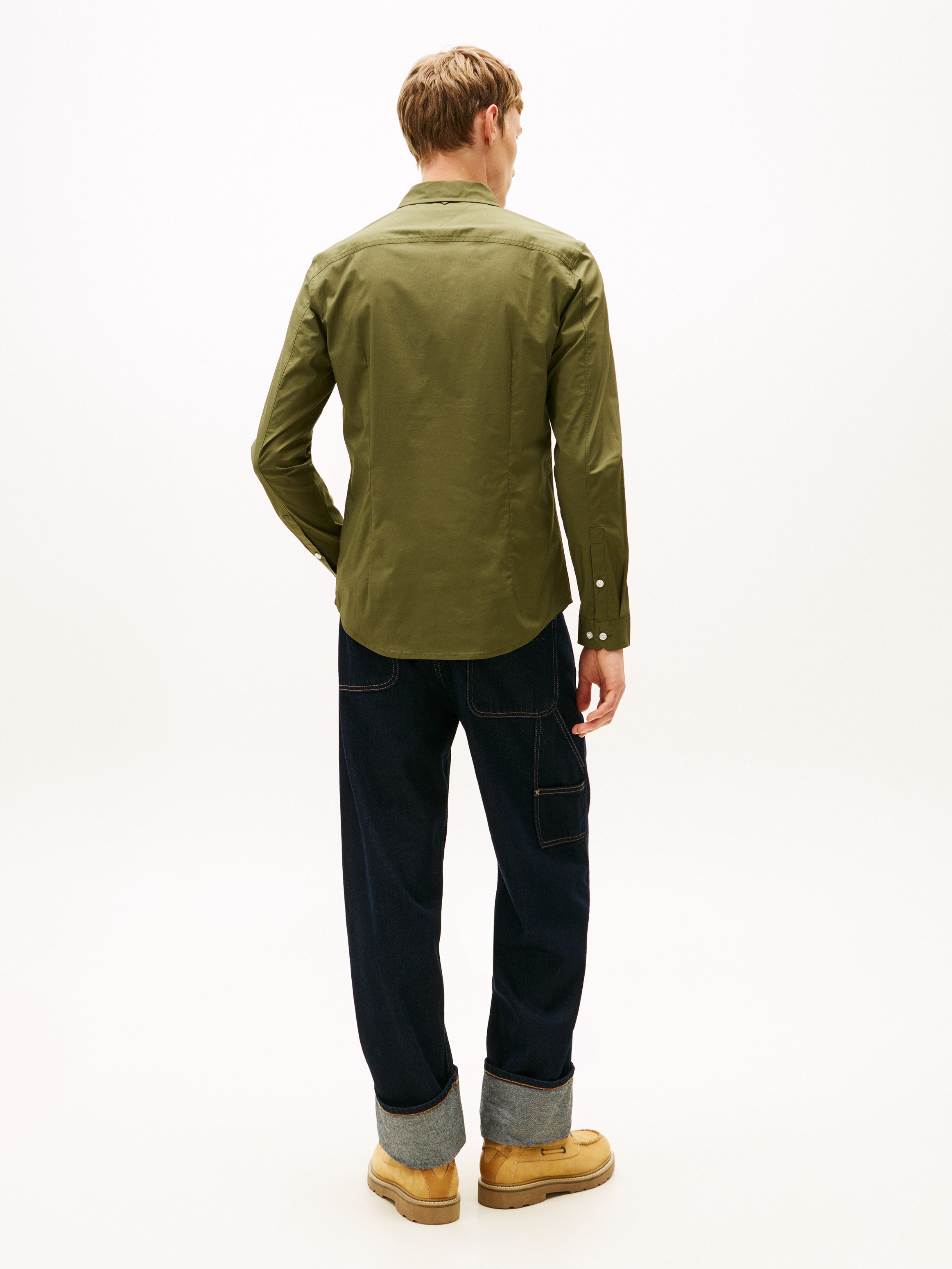 Tommy Jeans Langarmhemd Sabim Stretch Shirt Stretch Hemd, Premium, Slim Fit, mit Elasthan – Bild 5 von 5