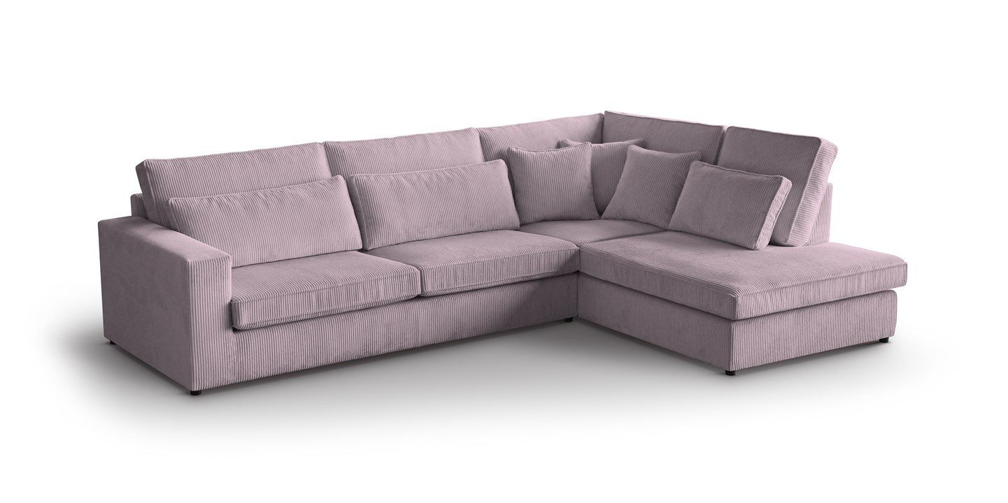 Beautysofa Ecksofa mit dekorativen Kissen PARMA, günstig online kaufen