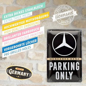 Nostalgic-Art Metallschild Blechschild 20 x 30cm - Mercedes-Benz - Parking Only