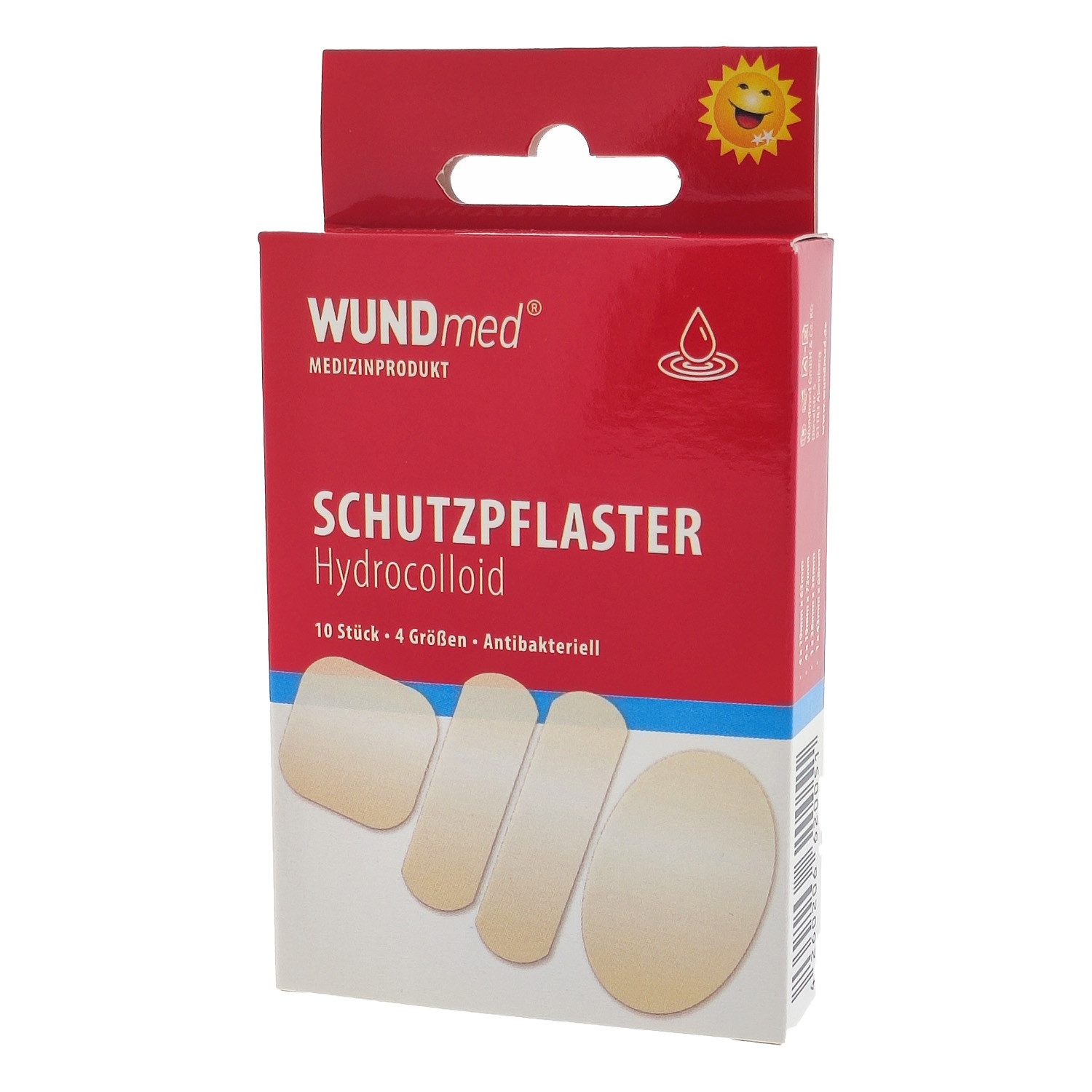 Wundmed Fixierpflaster Wundpflaster Hydrocolloid zur beschleunigten Heilung (Set, 10-St., Wundpflaster) Wundpflaster Pflaster Wundversorgung Pflasterverband