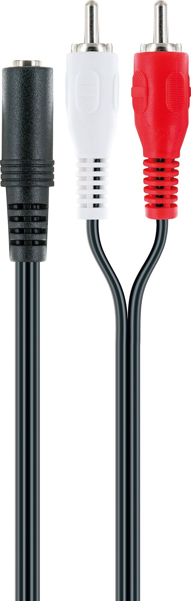 Schwaiger TFS2002 533 Audio-Kabel, CINCH Stecker, 3,5mm Klinkenstecker, (20 cm)