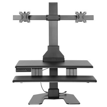 Maclean Schreibtischaufsatz MC-796, Dual Monitorhalterung mit verstellbarer Höhe