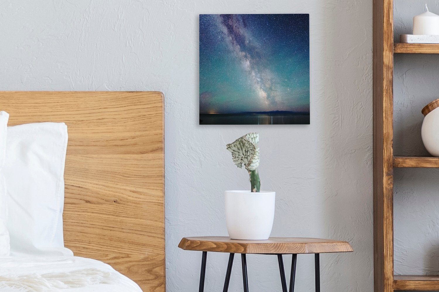 Schlafzimmer Milchstraße für Wohnzimmer Bilder (1 großen OneMillionCanvasses® Wasserfläche, St), über einer Leinwandbild Leinwand