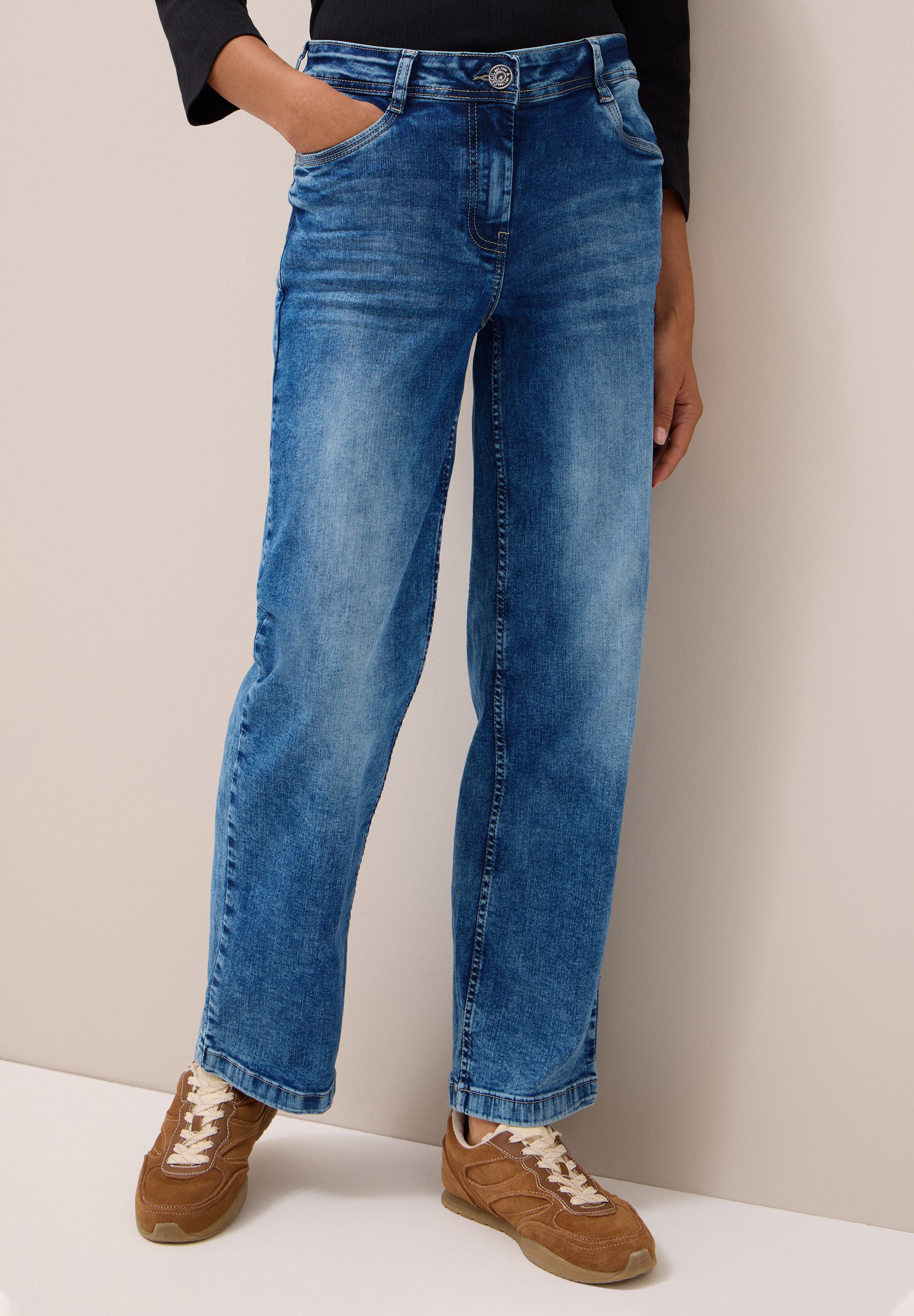 CECIL Weite Jeans Style Neele im Five-Pocket Style günstig online kaufen