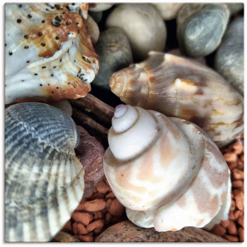 Artland Leinwandbild Kleine Muschelschätze, Meer (1 St), auf Keilrahmen gespannt