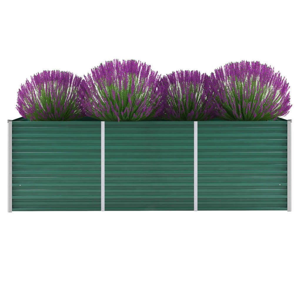 Thumbnail - vidaXL Hochbeet, Garten-Hochbeet Verzinkter Stahl 240x80x77 cm Grün