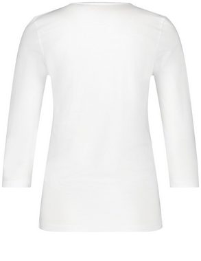 GERRY WEBER 3/4-Arm-Shirt 3/4 Arm Shirt mit satinierter Ausschnittblende
