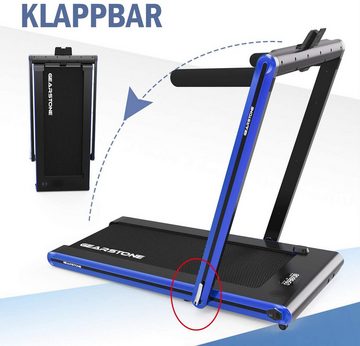 GEARSTONE Laufband WP7, 2in1 klappbar Laufband 15 km/h 1400w bluetooth