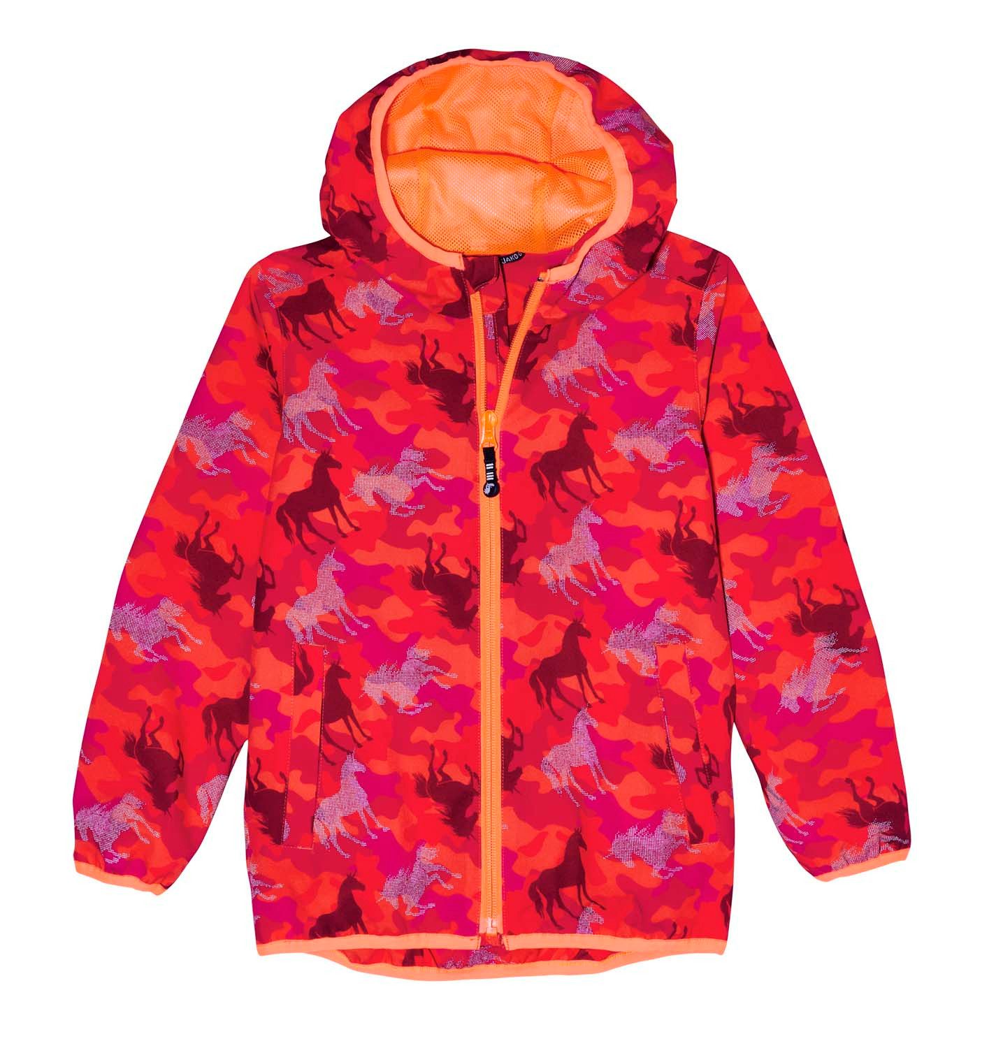 JAKO-O Regenjacke JAKO-O Kinder Regenjacke, Tier-Allover-Druck, fuchsia