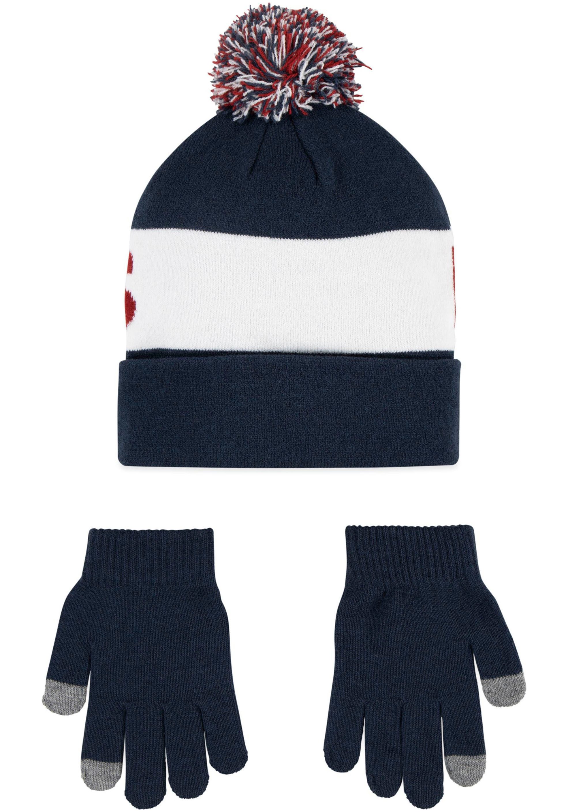 Levi's® Kids Bommelmütze (Set) im Set mit Handschuhen, für Größen 128 bis 158 – Bild 2 von 4