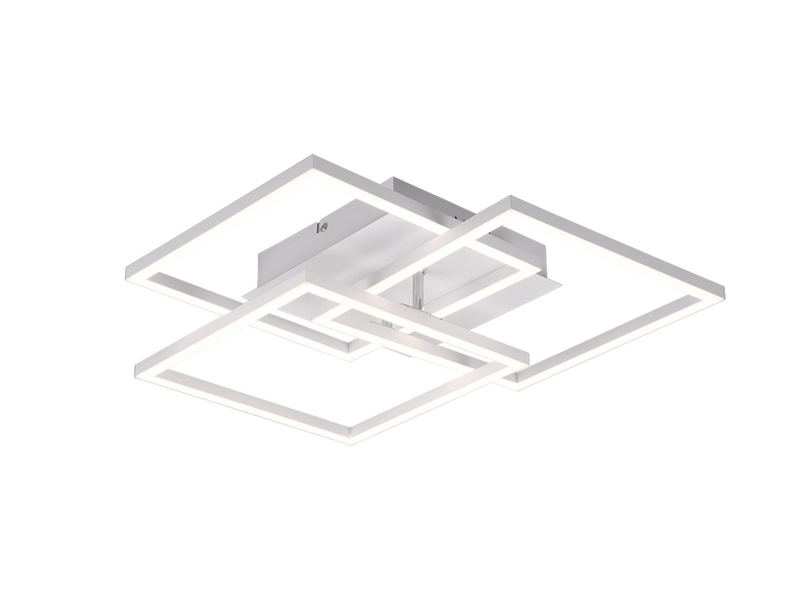 Reality Leuchten LED Deckenleuchte schwenkbar mit Fernbedienung Breite 42cm, dimmbar, LED fest integriert, Neutralweiß, Warmweiß, Tageslichtweiß, moderne Tageslicht-lampe Decke mit Memory Funktion, Küchenbeleuchtung