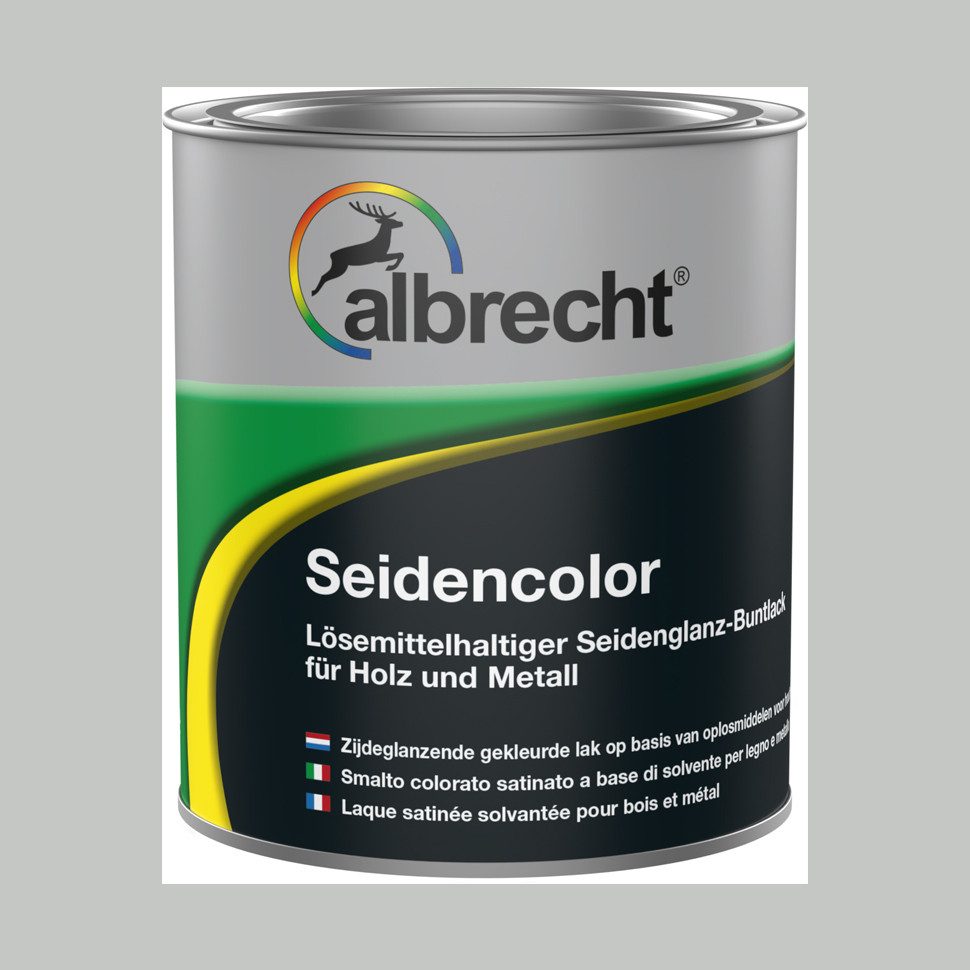 Lack Albrecht Acryl-Buntlack Seidencolor Glanzlack Seidenglänzend Lack Acryllack Buntlack 750 ml, ideal für Holz, Metall, Hart-PVC & Zink