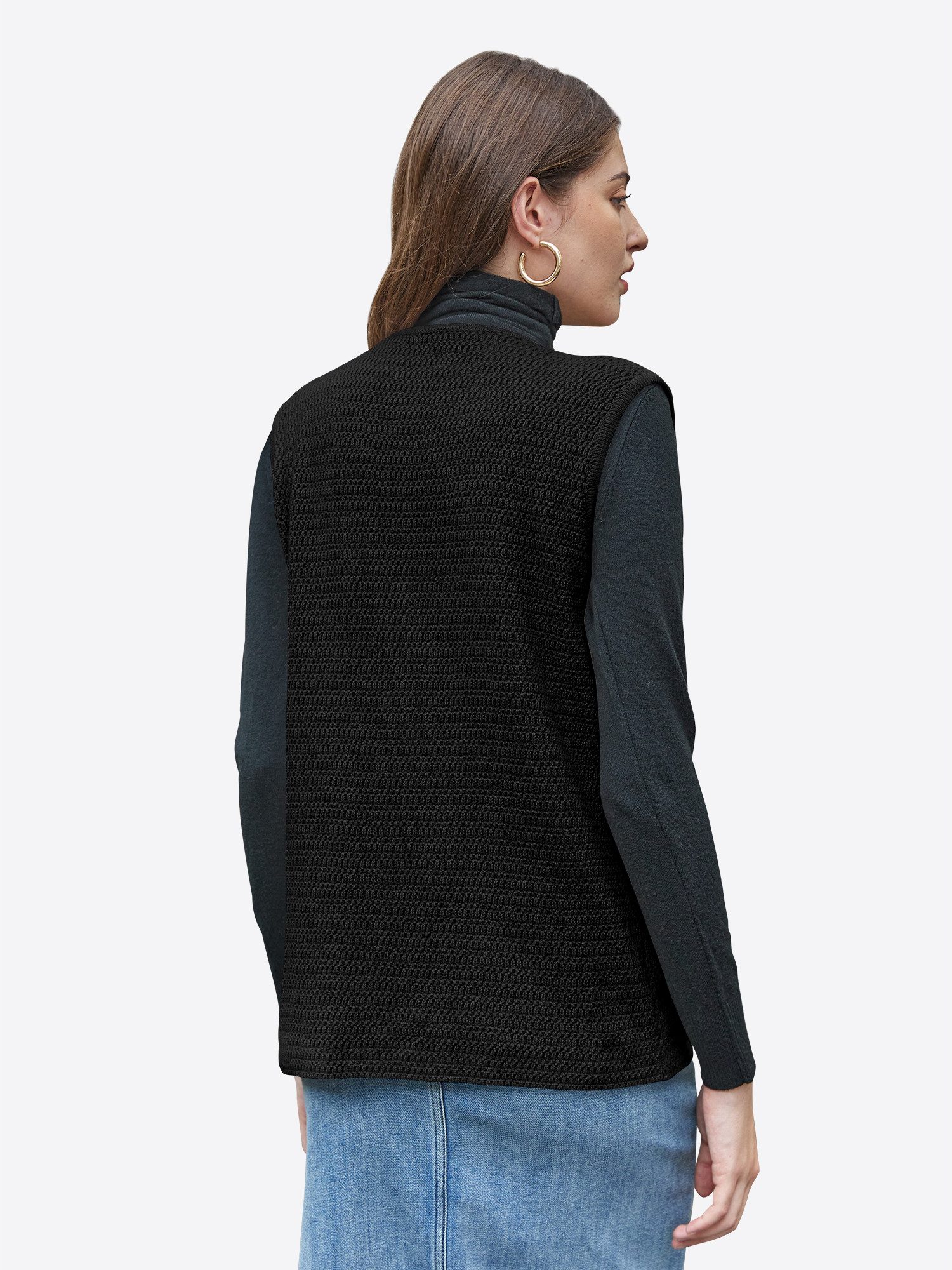 Imily Bela Strickweste Damen Freizeitweste mit Tasche (Packung, 1-tlg., 1pe günstig online kaufen