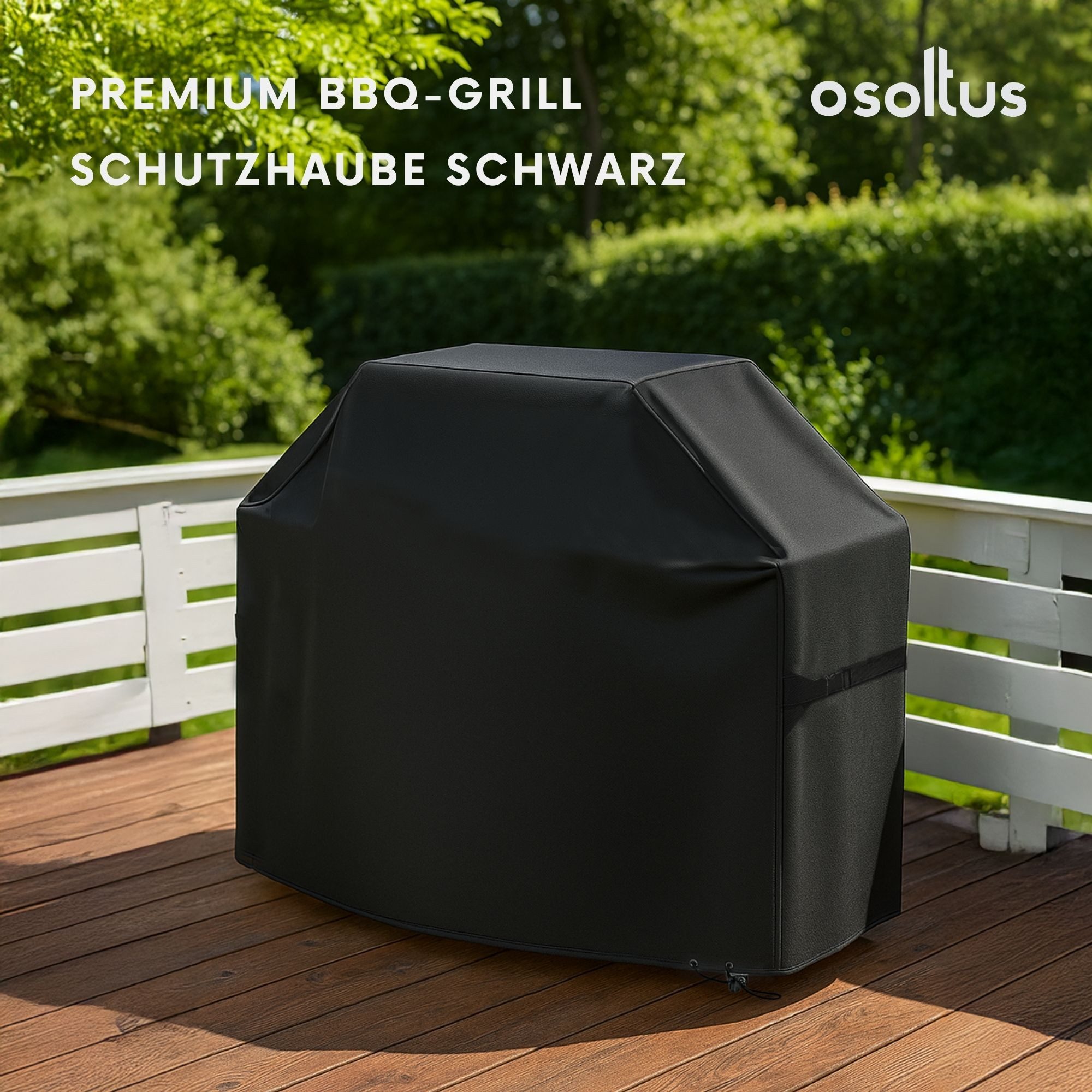 osoltus Gartenmöbel-Schutzhülle osoltus BBQ Abdeckhaube Premium Schutzhaube Gasgrill Schwarz L 105 x – Bild 2 von 5