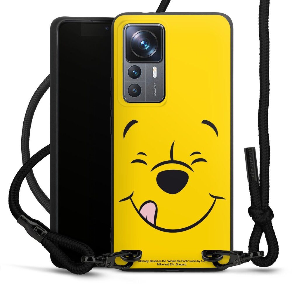 DeinDesign Handyhülle Winnie Puuh Offizielles Lizenzprodukt Disney Puuh Closeup, Xiaomi 12T 5G Premium Handykette Hülle mit Band Case zum Umhängen