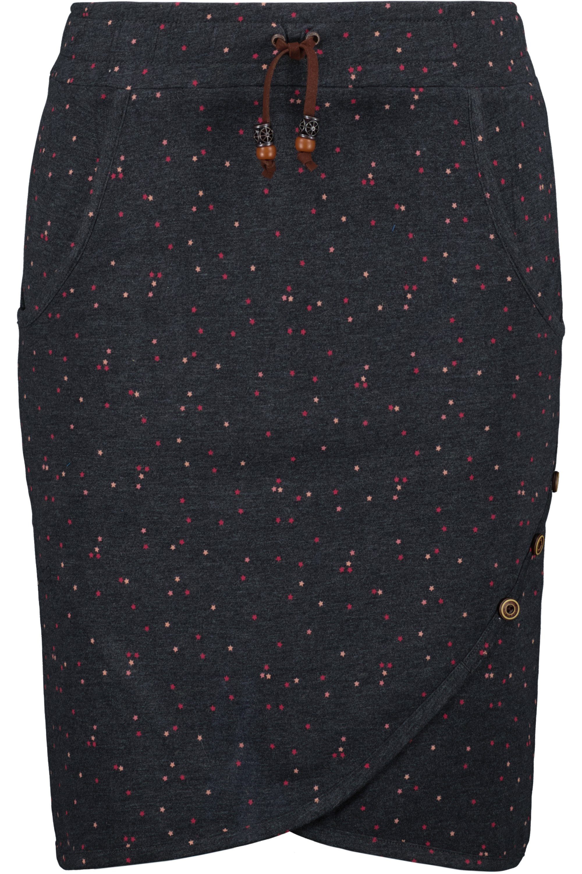 Sommerrock, Damen Alife melange B LucyAK Short Skirt Kickin moonless Rock & Sommerrock