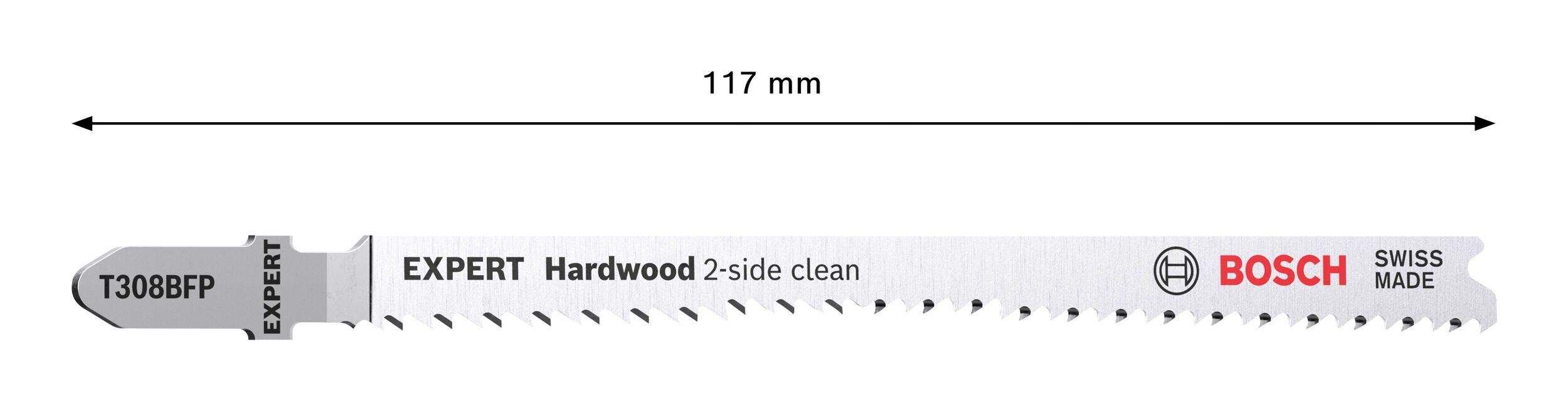 T BFP 25er-Pack Expert 308 Stichsägeblatt BOSCH Expert Stück), Precision Hardwood for Wood Hard (25 - 2-side