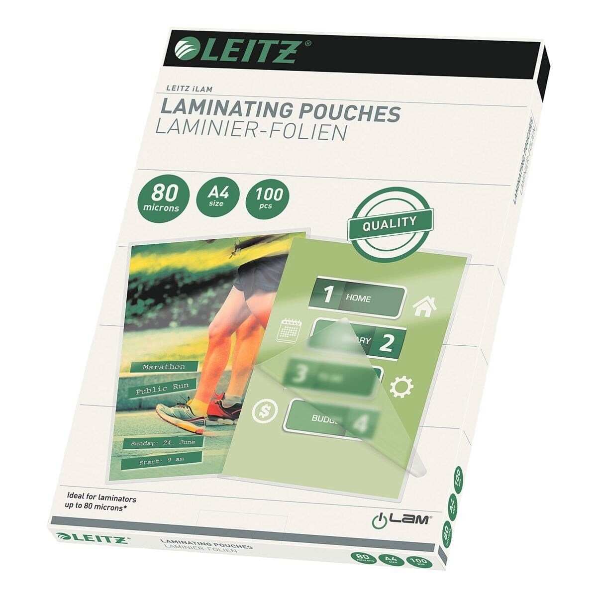 LEITZ Laminierfolie iLAM, A4, 80 mic, glänzend