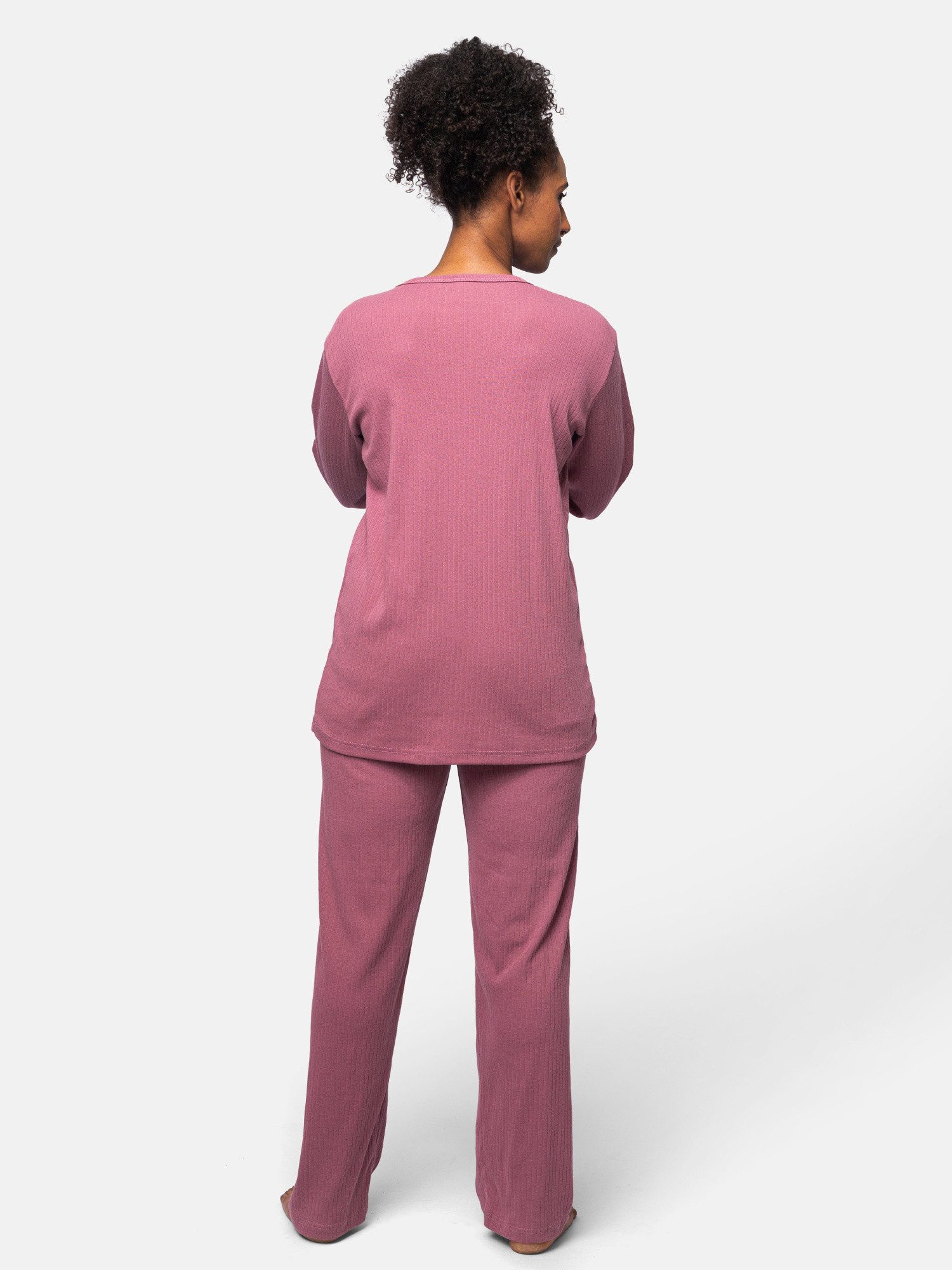 greenjama Pyjamaoberteil aus Derby Rib, GOTS-zertifiziert