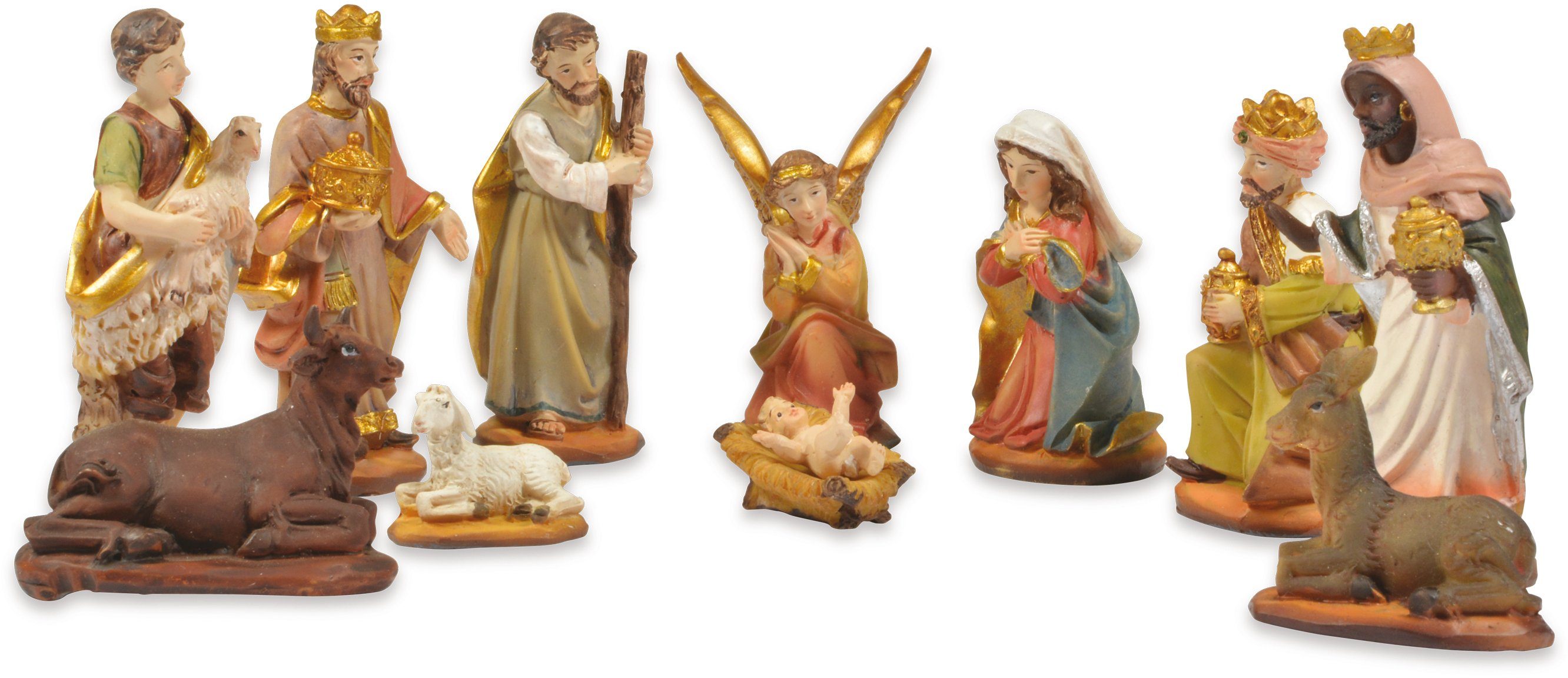 Krippenfiguren Set – 3 Sternsinger Ca. 6,5 Cm Hoch, Perfekt Für 8 Cm Krippen-Figuren