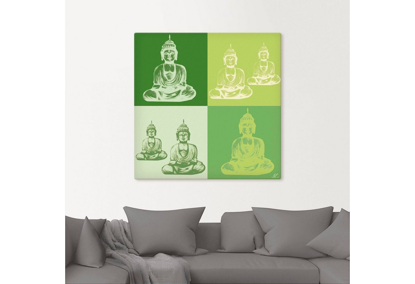 Artland Wandbild »Buddha«, Religion (1 Stück), in vielen Größen & Produktarten - Alubild / Outdoorbild für den Außenbereich, Leinwandbild, Poster, Wandaufkleber / Wandtattoo auch für Badezimmer geeignet-HomeTrends