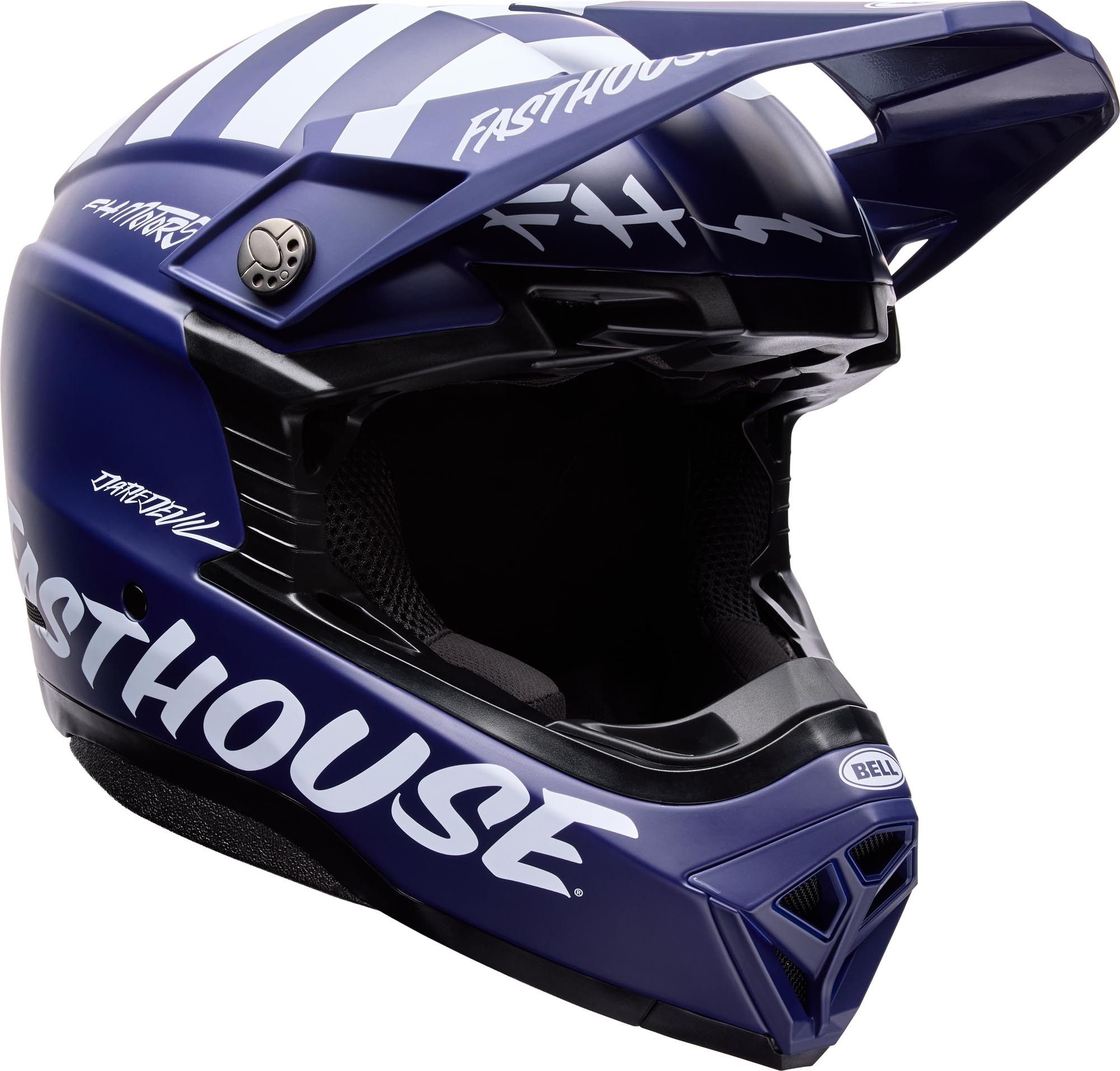 Bell Motocrosshelm Moto-10 MIPS Fasthouse Motocross-Helm, Herausnehmbares Innenfutter
