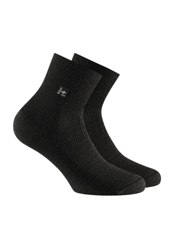 Rohner Socks Socken Tagessocke SupeR WO Quarter schwarz - 1 Paar