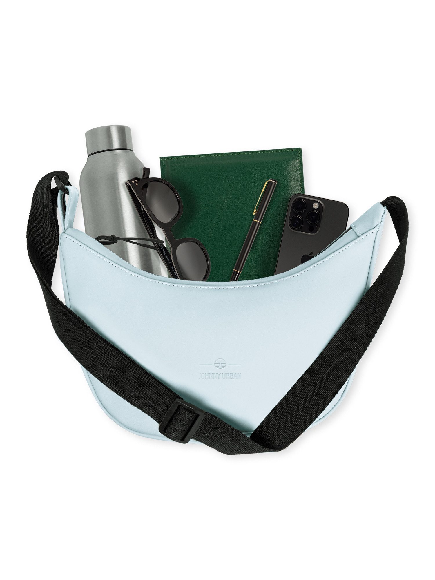 Johnny Urban Umhängetasche Rory Halbmondtasche, Half Moon Bag Umhängetasche, Wasserabweisend, Matte sleek Optik